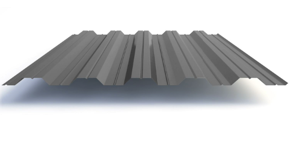 профнастил окрашенный сигнально-серый нс35 0.5x1000 мм