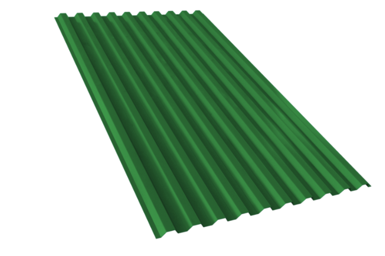 профнастил окрашенный зеленая листва с21 0.6х1000 мм