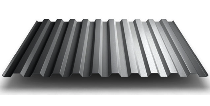 профнастил окрашенный стальной серый с21 0.5x1000 мм