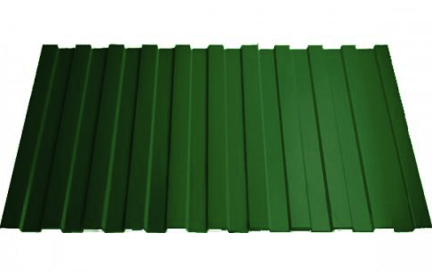 профнастил окрашенный зеленая листва с8 0.45х1150 мм