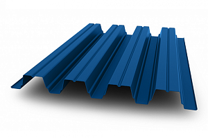 профнастил окрашенный синий н75 0.4x750 мм