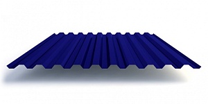 профнастил окрашенный синий с21 0.5x1000 мм