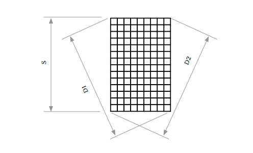 Максимальная разность между диагоналями